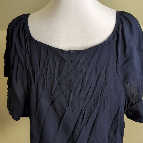 Cato Woman 22/24 Flutter Sleeve Beaded Blouse, NEW - Picture 7 of 10